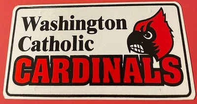 Placa de matrícula de refuerzo de los cardenales de la escuela secundaria católica de Washington Indiana Foto 1 de 2
