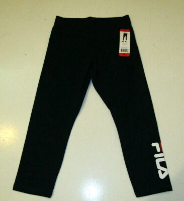 FILA Azul Leggings Ejercicio Activo Logo Capris Talla M Mediano Nuevo con Etiquetas Para Mujer Foto 1 de 3
