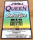 QUEEN STATUS QUO BIG COUNTRY 1986 KNEBWORTH PARK 12X8 METAL POSTER SIGN