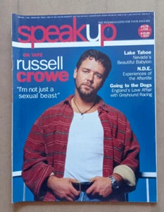 RIVISTA SPEAK UP n.2 Febbraio 2002 Russell Crowe Gypsies INGLESE NO VHS MC - Picture 1 of 12