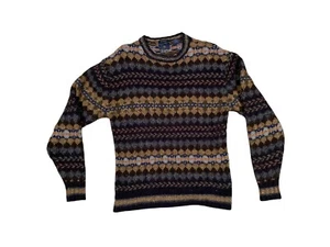 American Eagle Limited Edition Mens Wool Silk Sweater Pullover Multicolor Small - Picture 1 of 5