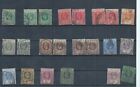Nigeria stamps.  1921 George V used lot. The 2 1/2d is thin  some faults (AA400)