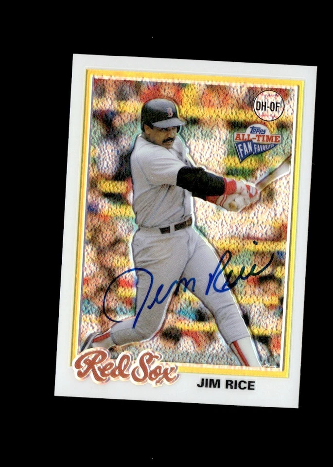 Jim Rice 2003 Fan Favorites Refractor authentic autographed card - Image 1 of 2