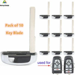 10*Uncut Insert Emergency Car Key Blade for Ford Fusion Explorer Expedition Edge - Imagen 1 de 2