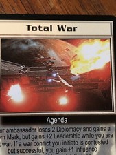 TOTAL WAR 1997 BABYLON 5 CCG RARE CARD NEAR MINT NEVER PLAYED WITH