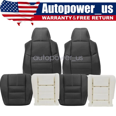 For 2008-10 Ford F250 F350 Super Duty Lariat Both Side Seat Cover & Foam Cushion - Image 1 of 4
