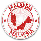 2 x Vinyl Stickers 25cm - Malaysia Map Travel Stamp Cool Gift #4326
