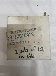 NEW OEM NLA MERCURY PISTON RING SET 8M0083677 1980-1983 18HP 25HP 12 PIECE - Picture 1 of 3