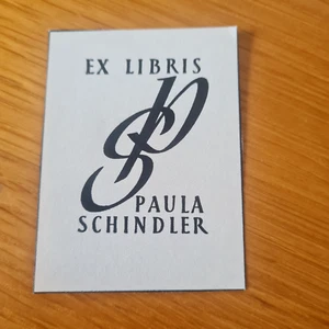 Ex libris  Paula Schindler - Picture 1 of 2