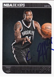 CORY JEFFERSON BROOKLYN NETS SIGNED HOOPS ROOKIE CARD BAYLOR BEARS PHOENIX SUNS - Picture 1 of 1