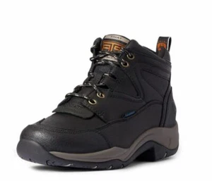 Ariat Ladies Terrain H2O Waterproof Lace Up Western Hike Boots Black #10038423 - Picture 1 of 6