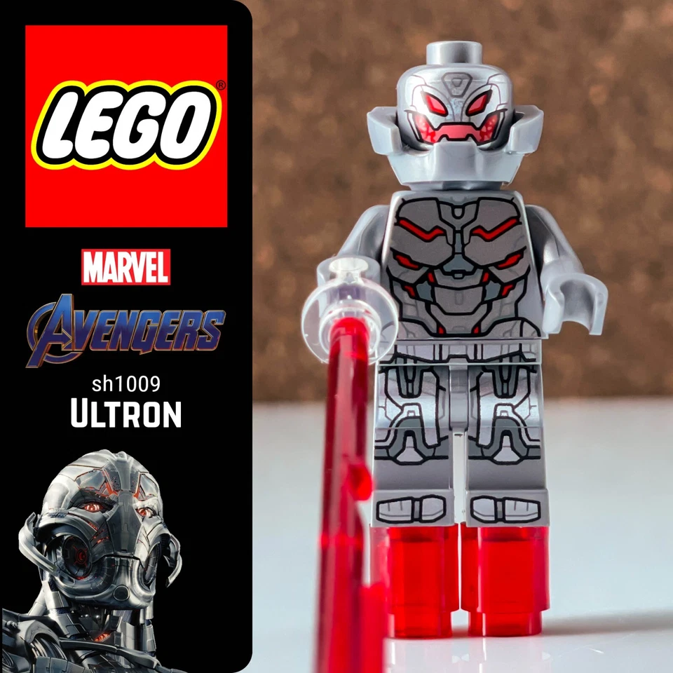 🌈 LEGO Ultron sh1009 Minifigure Avengers Super Heroes Marvel - Immagine 1 di 4