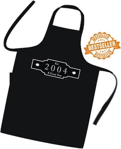 Grembiule 21° COMPLEANNO cuochi / chef / est 2003 / qualità premium / barbecue / unisex - Foto 1 di 13