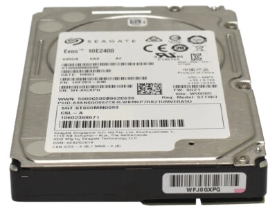 Seagate 600 GB 2,5" 10K SAS HDD disco rigido ST600MM0099 1XF203-040 - Immagine 1 di 4