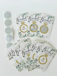30 Pieces Bridal Scratch and Win Cards/ Wedding/Bachelor Party Favors/Bridal - Picture 1 of 3