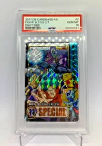 Dragon Ball 2017 "UNIVERSE 6 vs UNIVERSE 7" #2 Carddass Premium Edition PSA 10 - Picture 1 of 2