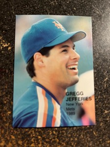 Gregg Jefferies Mets 1989 Pacific Rookies Superstars Two RARE UNLICENSED #1