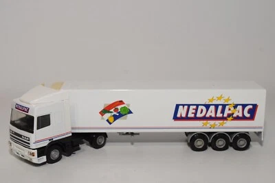 A88 1:50 LION CAR TOYS CAMION DAF 95 CON RIMORCHIO NEDALPAC GRUBBENVORST EXC. - Immagine 1 di 4