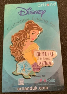 Pin Princesa Empoderada Disney ArtlandUK - Bella (La Bella y la Bestia) LE150 - Imagen 1 de 1