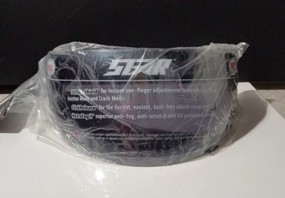 NUEVO ESCUDO BELL STAR CLICK RELEASE PLATA OSCURA TEÑIDO IRIDIO 2010063 Foto 1 de 3