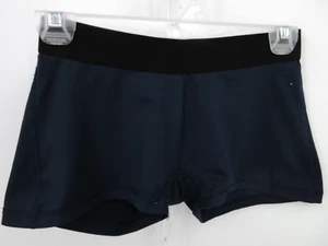 GIRL'S BADGER SPORT ATHLETIC WORKOUT RUNNING SHORTS Size XL Navy Blue - Picture 1 of 3
