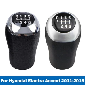 6 Speed Gear Shift Knob For Hyundai Verna Accent Solaris Saloon Hatchback 11-16 - Picture 1 of 24