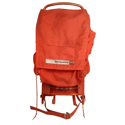 Mochila de Senderismo Vintage World Famous The Everest Nº 228 Marco de Aluminio Naranja Foto 1 de 4