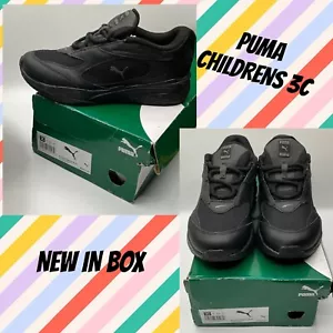 NIÑOS Puma RS-Fast Triple Niño Pequeño Zapatos Atléticos 3C NEGROS ZAPATILLAS NUEVAS 384674 01 - Imagen 1 de 12