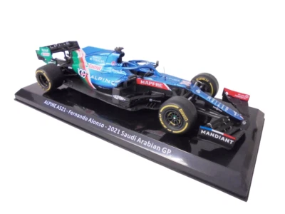 Formel 1 ALPINE A521 Fernando Alonso 2021 - 1:24 Diecast Modellauto OR081 - Bild 1 von 4