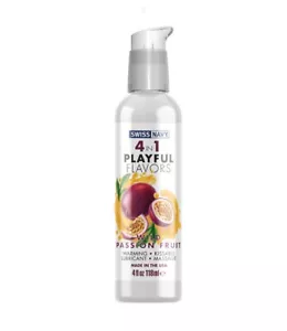 Swiss Navy 4-in-1 Playful Flavors - Wild Passion Fruit - 4 Fl. Oz. - Picture 1 of 1
