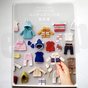 DOLL KNIT BOOK 1/12 Doll size Miniature Knit Textbook Japanese Book Ochibits - Imagen 1 de 20