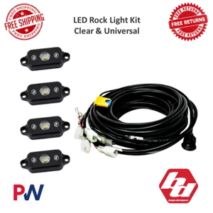 Baja Designs 447059 Clear LED Rock Light 4 Pack Kit Universal w/ Wiring Harness - Bild 1 von 4
