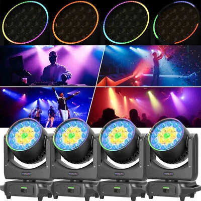 19X20W LED Moving Head Stage Light RGBW Beam DMX DJ Disco Party Spot Lights - Image 1 of 4