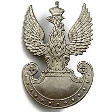 Original WW2 Free Polish Forces (Army In Exile) Battle of Poland Cap Badge - LUG