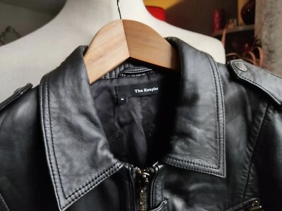 The Kooples Genuine Designer Luxury Leather Biker Flying Aviator Jacket RRP £695 - Image 1 of 4