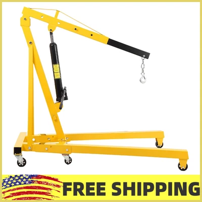 2Ton/4400lbs Folding Engine Crane Cherry Picker Hydraulic Hoist Workshop Lifter Foto 1 de 4