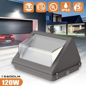 120W Led Wall Pack Light Dusk to Dawn Commercial Outdoor Security Light ETL&DLC - Picture 1 of 12