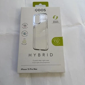 QDOS Hybrid Clear/ Transparent Case for iPhone 15 Pro Max - Zdjęcie 1 z 3