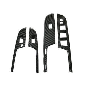 4xKohlefaser Stil Fensterheber Panel Schalterabdeckung für Subaru XV 2015-17 Gut - Bild 1 von 5