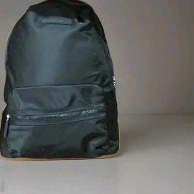 Tommy Hilfiger black backpack neoprene style preppy college book bag travel.  PB - Image 1 of 4