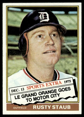 1976 Topps Traded Rusty Staub Detroit Tigers #120T - Image 1 of 2