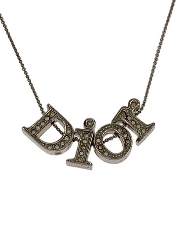 Collana con logo Christian Dior Dior Top SLV con strass con donna