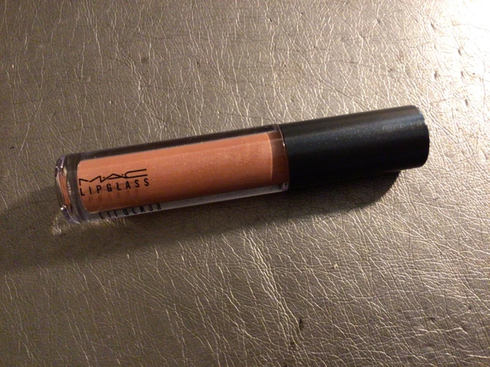 MAC Lipglass BEAUX Warm Medium Brown Pearl Discontinued! Lip Gloss NWOB - Image 1 of 3