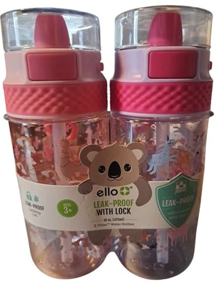 ello leak Proof With Lock 16 Oz 2 Pk Llamas And Unicorn Plasic Stratus Tritan - Image 1 of 2