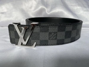 Louis Vuitton Belt Black Checkered M9808 - Picture 1 of 5