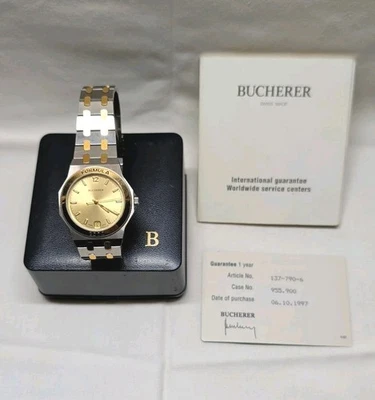Vintage Swiss Made Men's Dress Watch "Bucherer Formula 2000"  w/ New Battery - Image 1 of 4