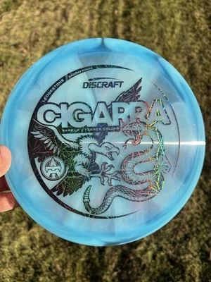 Anthony Barela Austin Turner 2025 Discraft Z-Swirl Cigarra Blue Swirl 173-174g - Image 1 of 4
