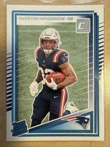 ✨2025 Panini Donruss TreVeyon Henderson Rated Rookie RC #332 NE Patriots - Picture 1 of 4