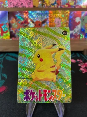 Pikachu Walking #193 Pokémon Vintage Prism Vending Sticker NM US SELLER - Image 1 of 2