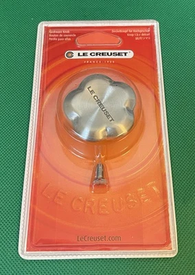 Le Creuset 1.8” / 45mm Flower Stainless Steel Replacement Cookware Knob - Image 1 of 4